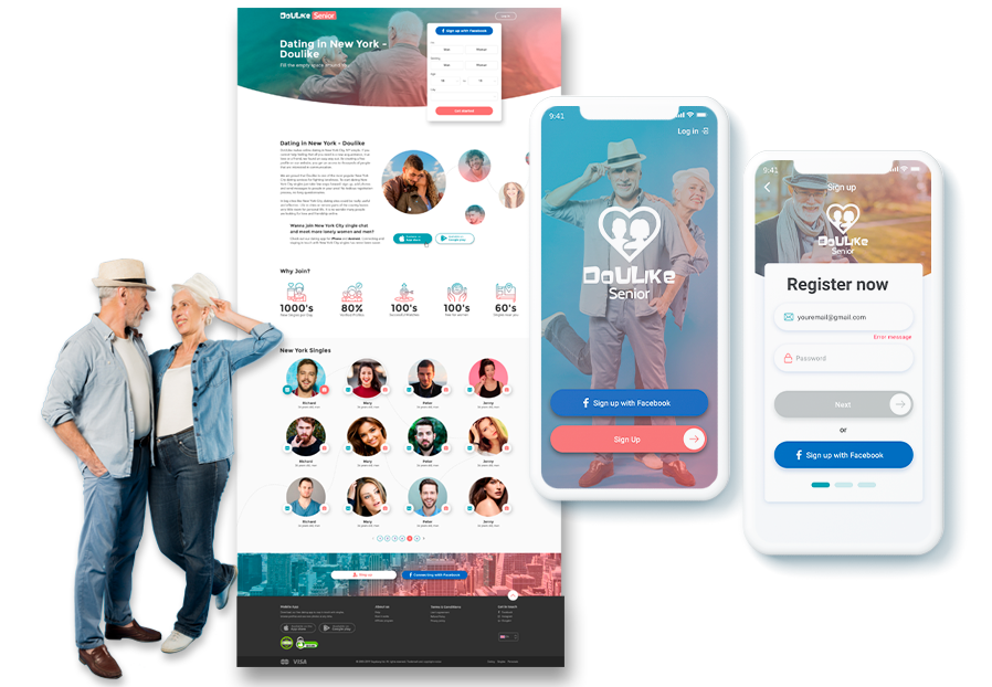 Evolben Agency designers created design of iOS app for dating